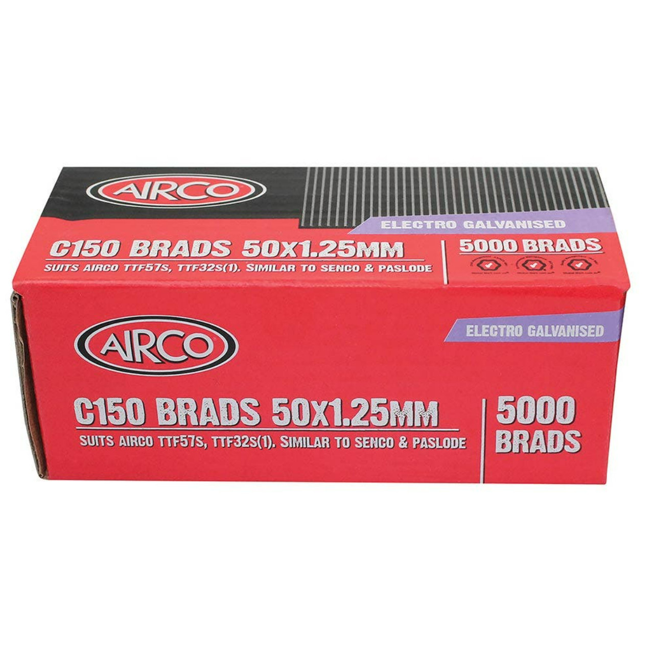 Airco C150 Brads. Box Qty: 5000