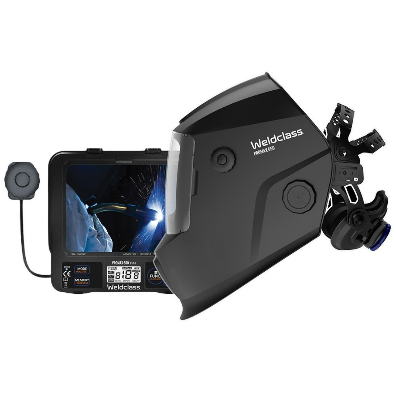 Weldclass Promax 650 Matt Black Auto Welding Helmet