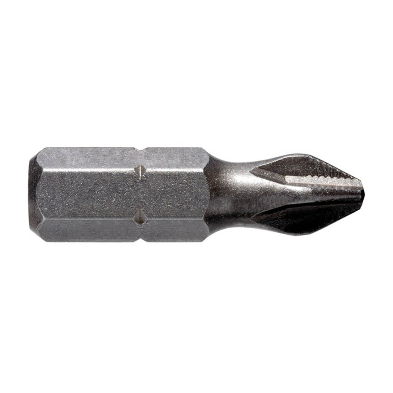 Alpha 25mm Phillips #2 Ribbed Power Insert Bit