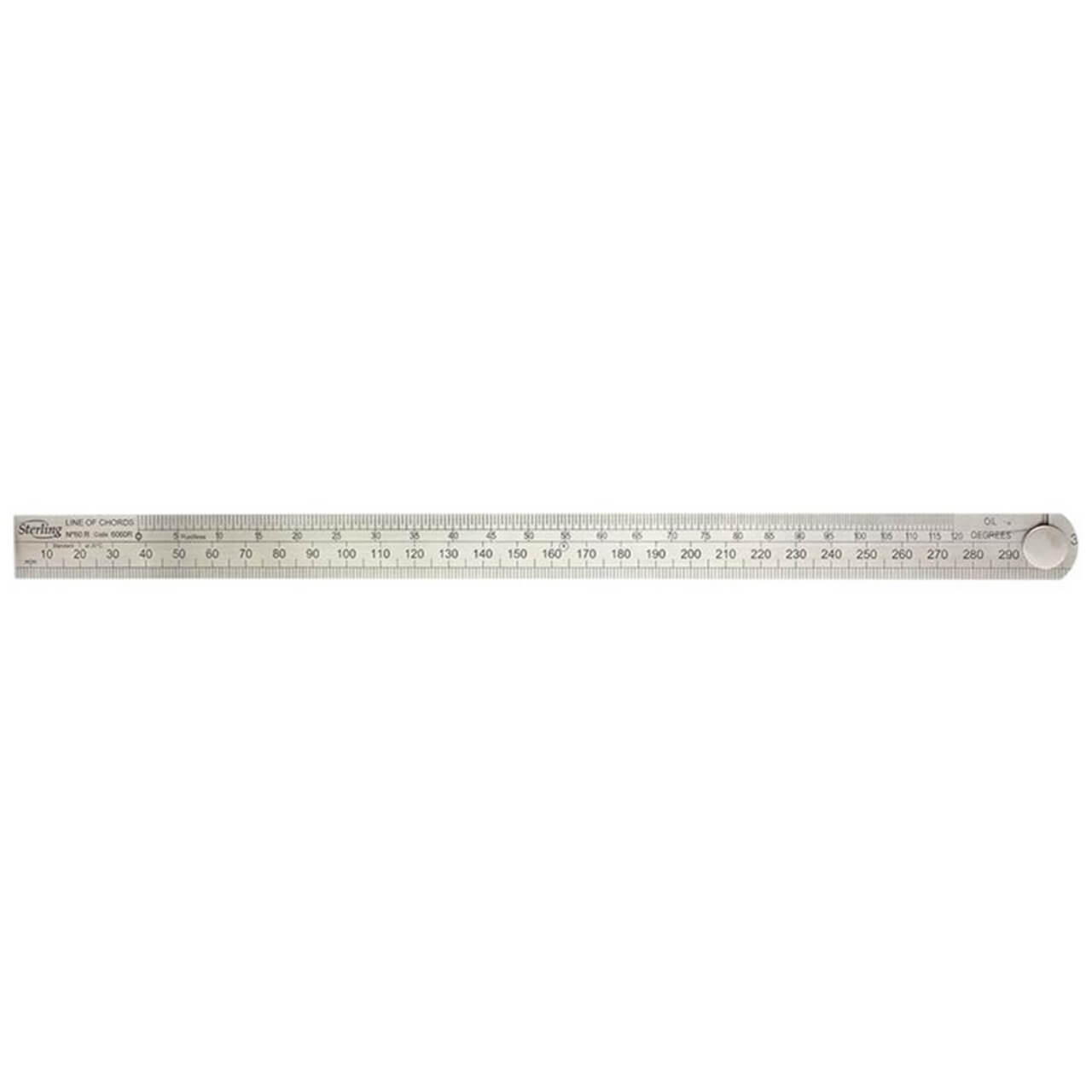 Sterling 600mm 60R Folding Line of Chords Rule