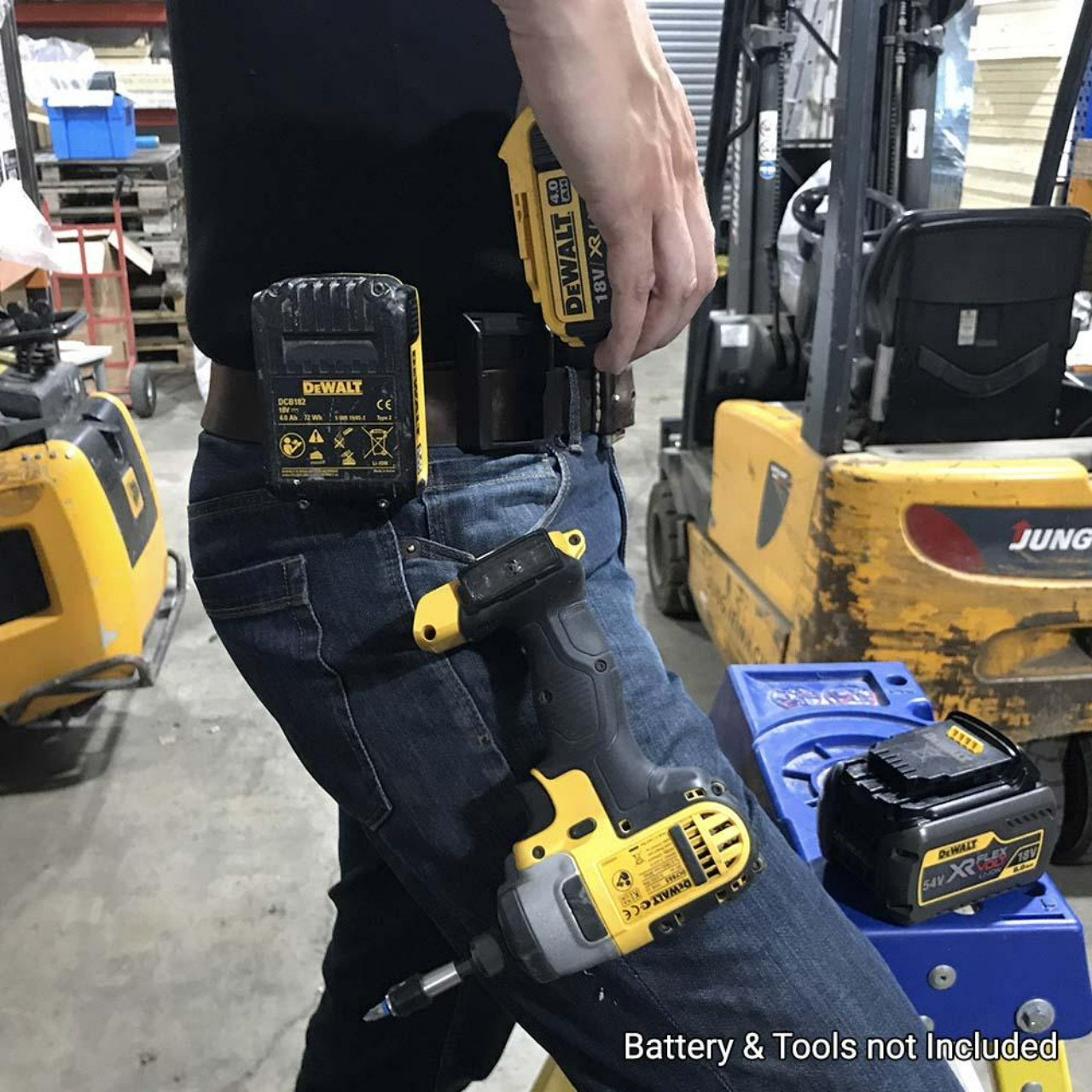 Tool Mounts Black Battery Mounts suit DeWalt XR 20V 6pk
