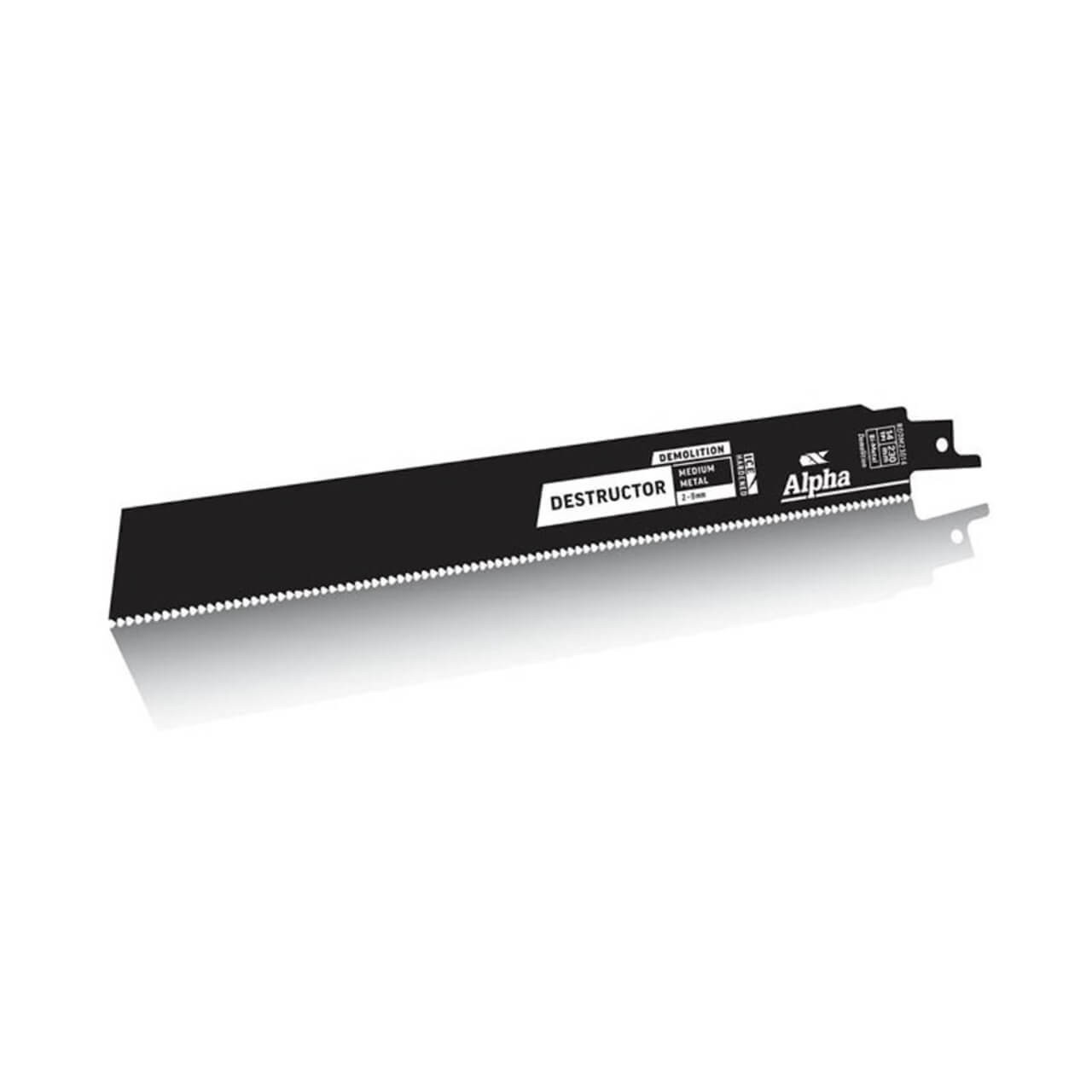 Alpha 230mm 14tpi Destructor Demolition Metal Reciprocating Saw Blade 25pk