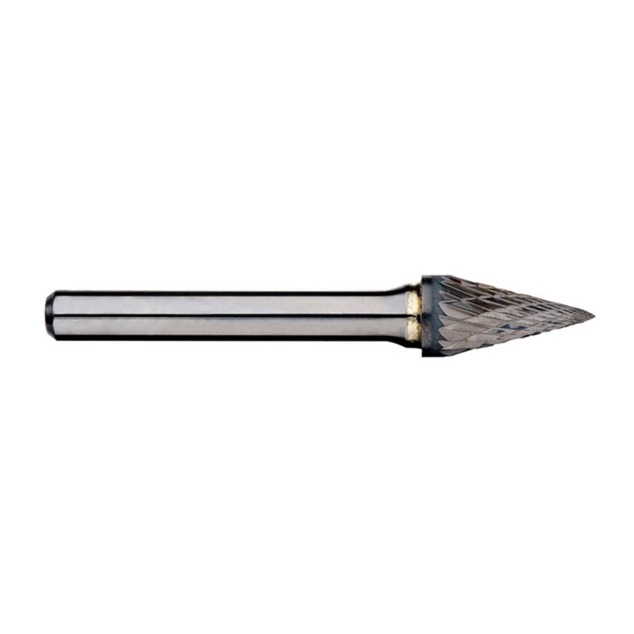 Alpha 5/8x1 Pointed Cone Carbide Burr 1/4 Shank