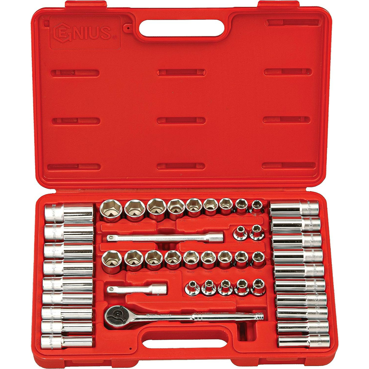 Genius 3/8' Dr X 47 Pc C/V Deep & Std Set