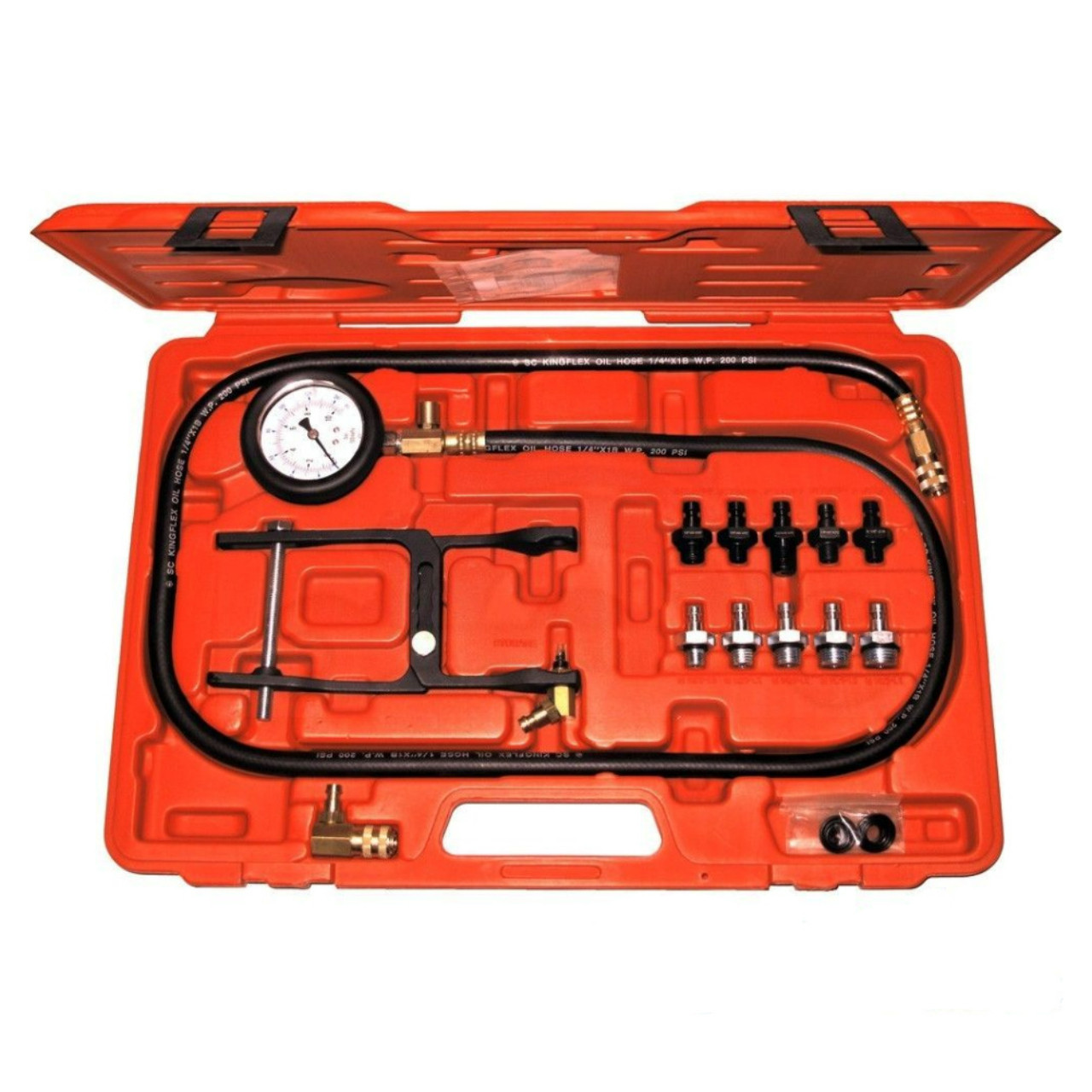 T&E Tools Universal Oil Pressure Tester Kit T&E Tools Universal Oil Pressure Tester Kit