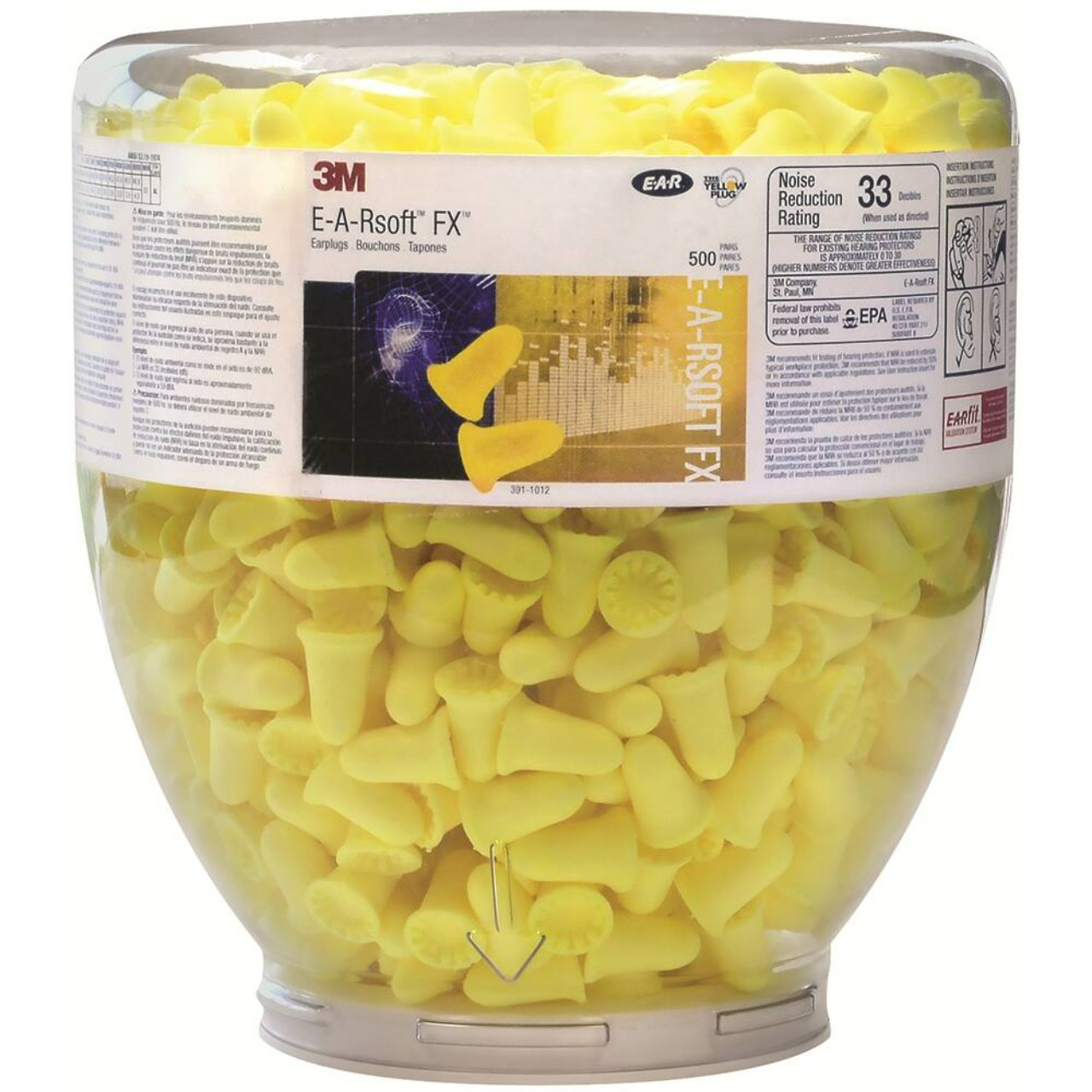 3M Earsoft FX Dispenser Refill 500 Pair