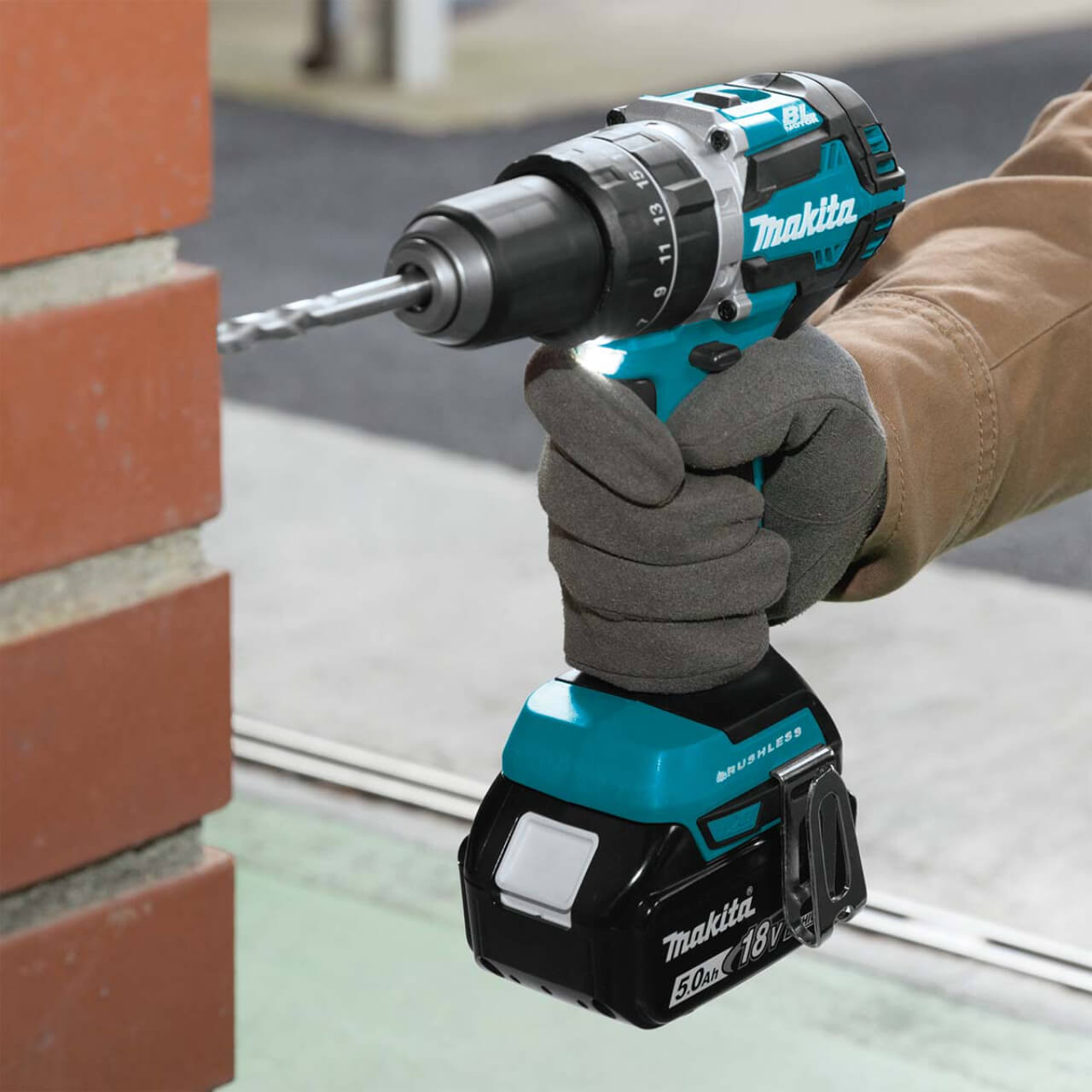 Makita 18V Brushless Compact Hammer Drill Driver 60nm