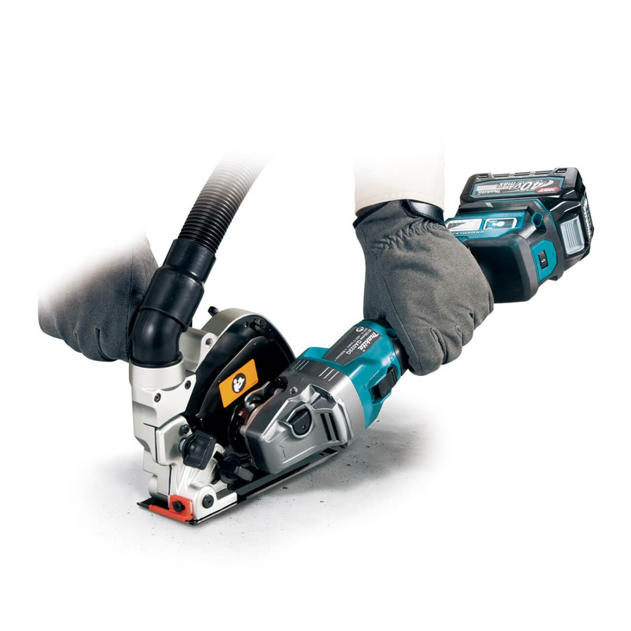 Makita 40V Max BRUSHLESS AWS* 125mm (5”) Angle Grinder. Slide Switch. Variable Speed - Tool Only