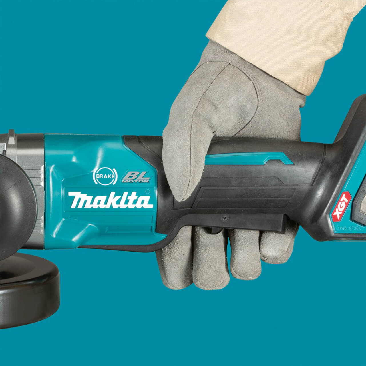 Makita 40V Max BRUSHLESS AWS* 125mm (5”) Angle Grinder. Paddle Switch. Variable Speed - Tool Only