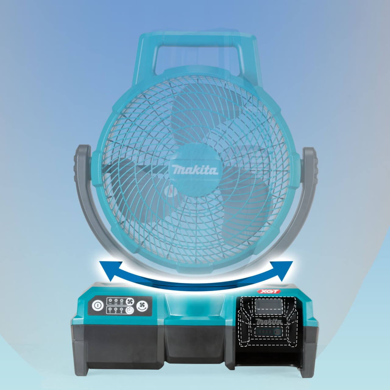 Makita 40V Max 235mm Jobsite Fan - Tool Only