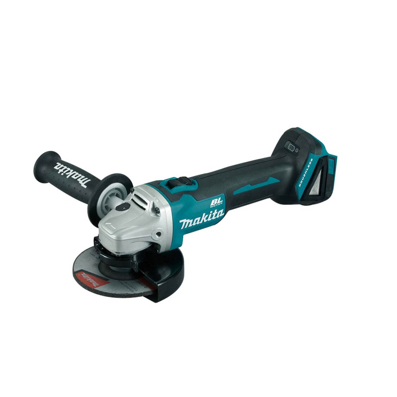 Makita 18V BRUSHLESS 125mm Angle Grinder. Slide Switch. Kick Back Detection. Electric Brake - Tool Only