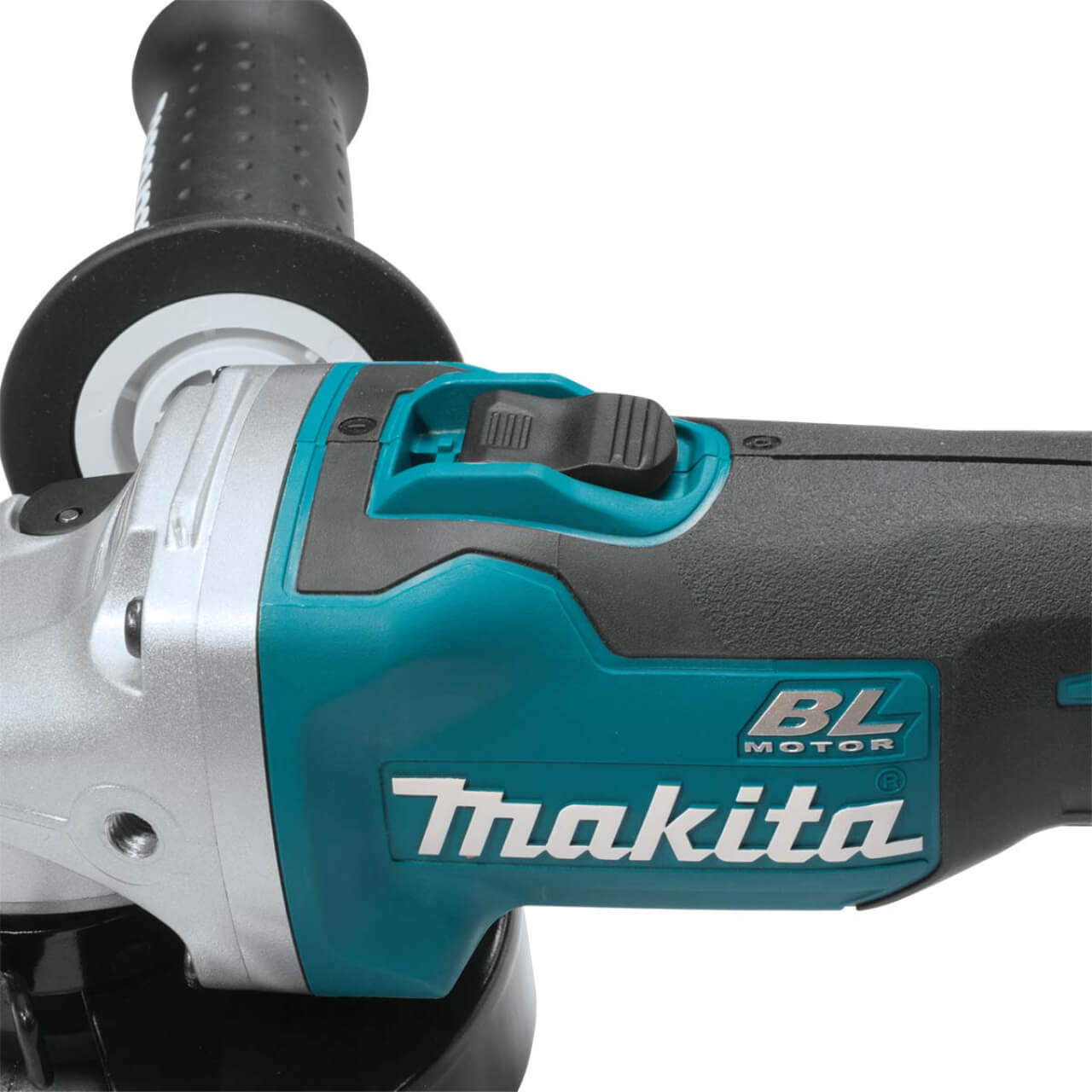 Makita 18V BRUSHLESS 125mm Angle Grinder. Slide Switch. Kick Back Detection. Electric Brake - Tool Only