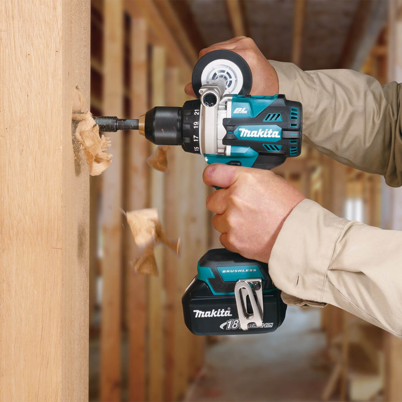 Makita 18V PREMIUM BRUSHLESS Heavy Duty Driver Drill - Tool Only