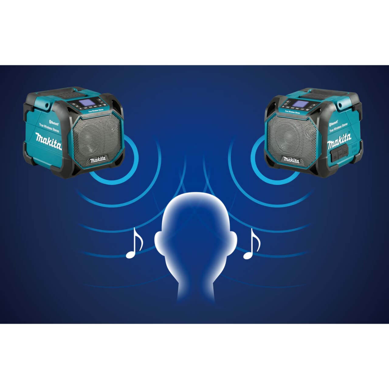 Makita 12V Max - 18V Portable Bluetooth Speaker with group chain feature - Tool Only