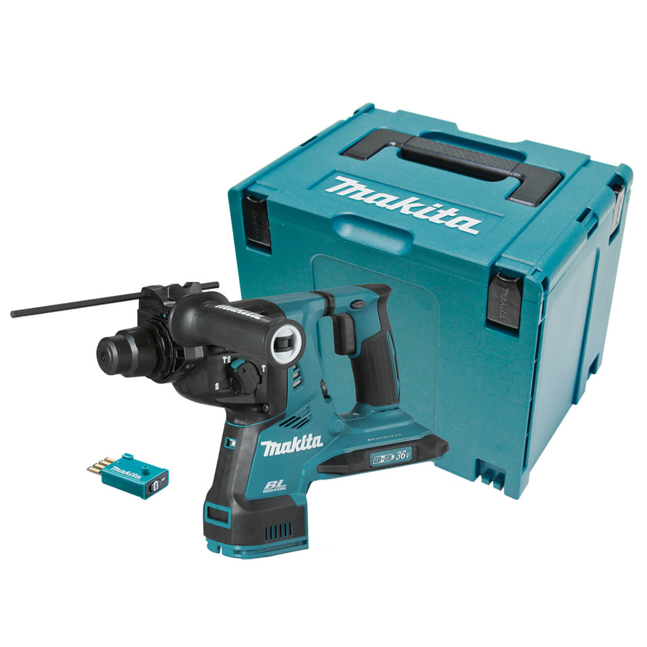 Makita DHR282ZJU 18Vx2 BRUSHLESS AWS 28mm SDS Plus Rotary Hammer - Tool Only