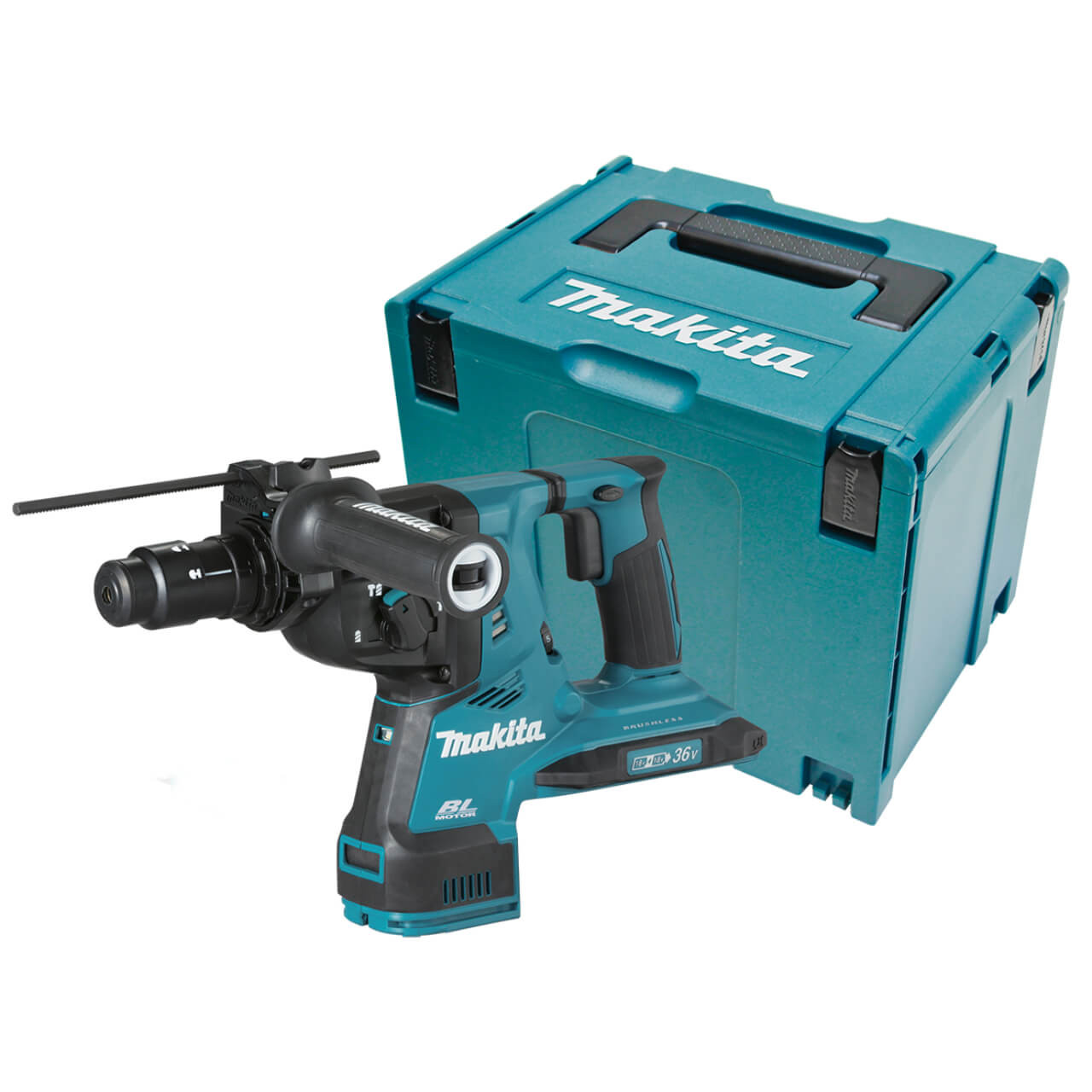 Makita 18Vx2 BRUSHLESS AWS* 28mm SDS Plus Rotary Hammer. Quick Change Drill Chuck - Tool Only Makita 18Vx2 BRUSHLESS AWS* 28mm SDS Plus Rotary Hammer. Quick Change Drill Chuck - Tool Only