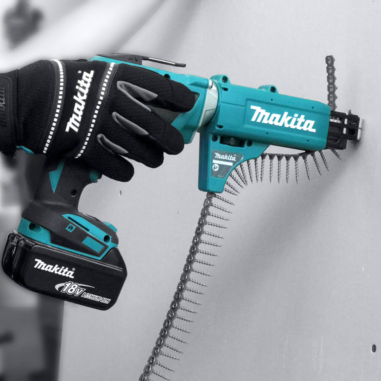 Makita 18V BRUSHLESS High Torque Screwdriver. Autofeed Collated Screwgun Attachment - Tool Only