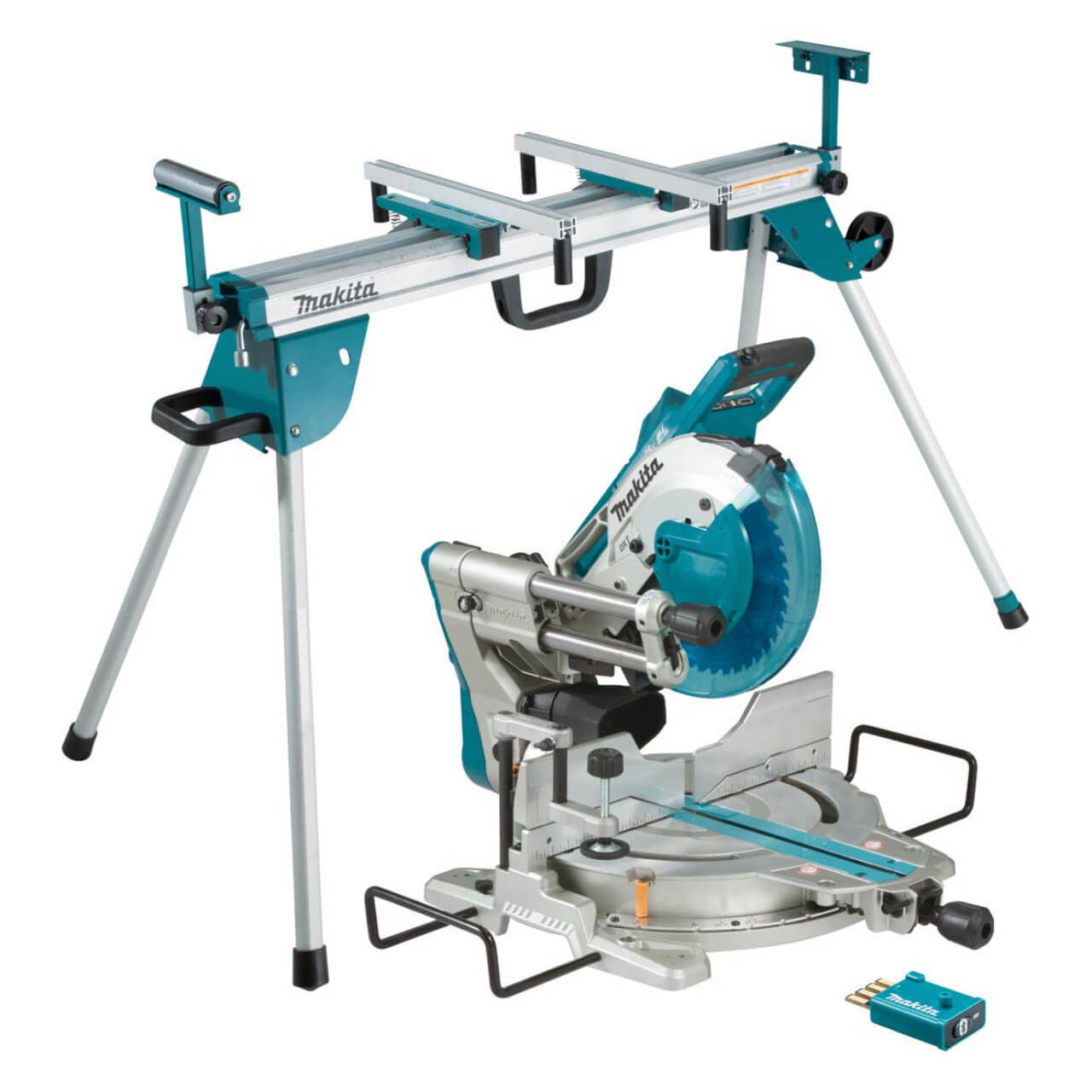 Makita 18Vx2 BRUSHLESS AWS 260mm (10-1/4”) Slide Compound Saw (DLS111ZU) & Mitre Saw Stand (AUAWST06) - Tool Only