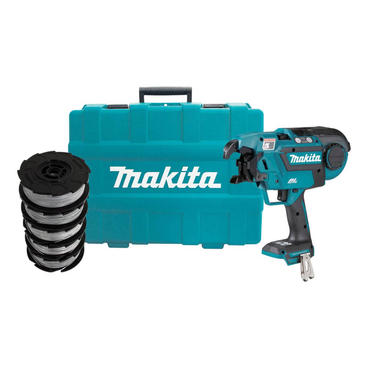 Makita 18V BRUSHLESS Rebar Tying Tool (Includes 5x reels of wire) - Tool Only