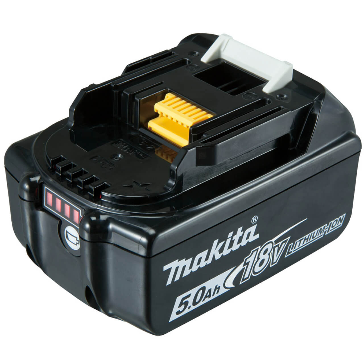 Makita 18V BRUSHLESS 125mm Variable Speed Slide Switch Angle Grinder Kit - Includes 2 x 5.0Ah Batteries. Rapid Charger & Carry Case