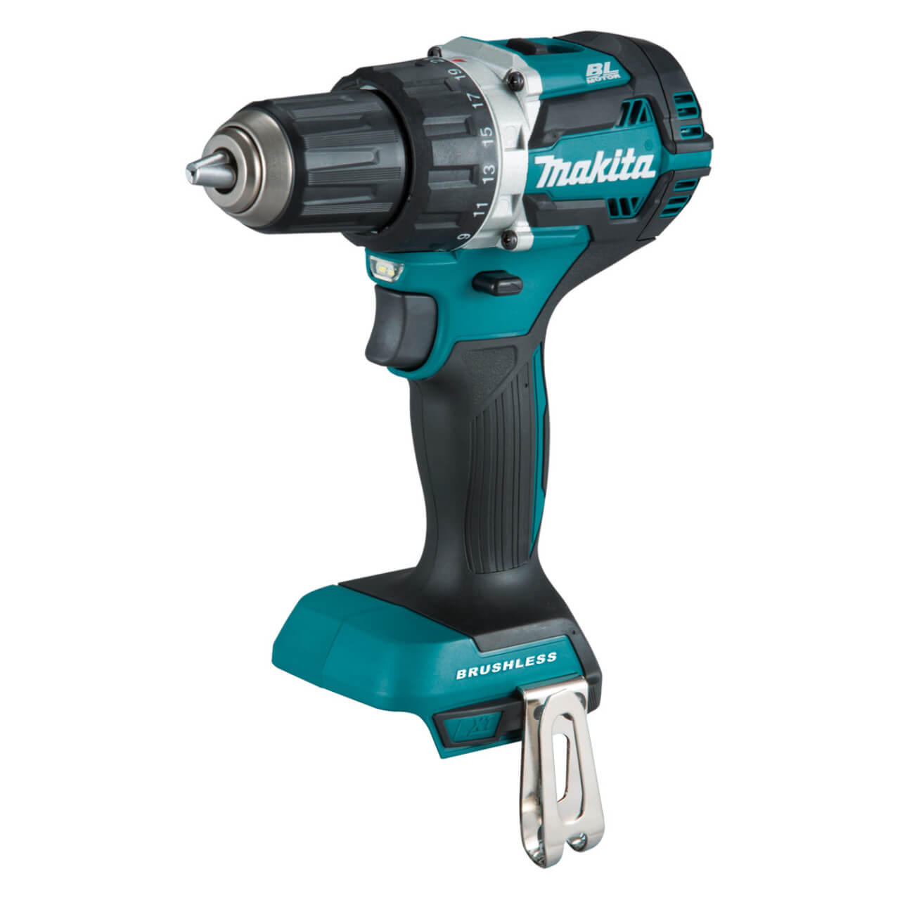 Makita 18V COMPACT BRUSHLESS Heavy Duty Driver Drill Kit - Includes 2 x 3.0Ah Batteries. Rapid Charger & Carry Case