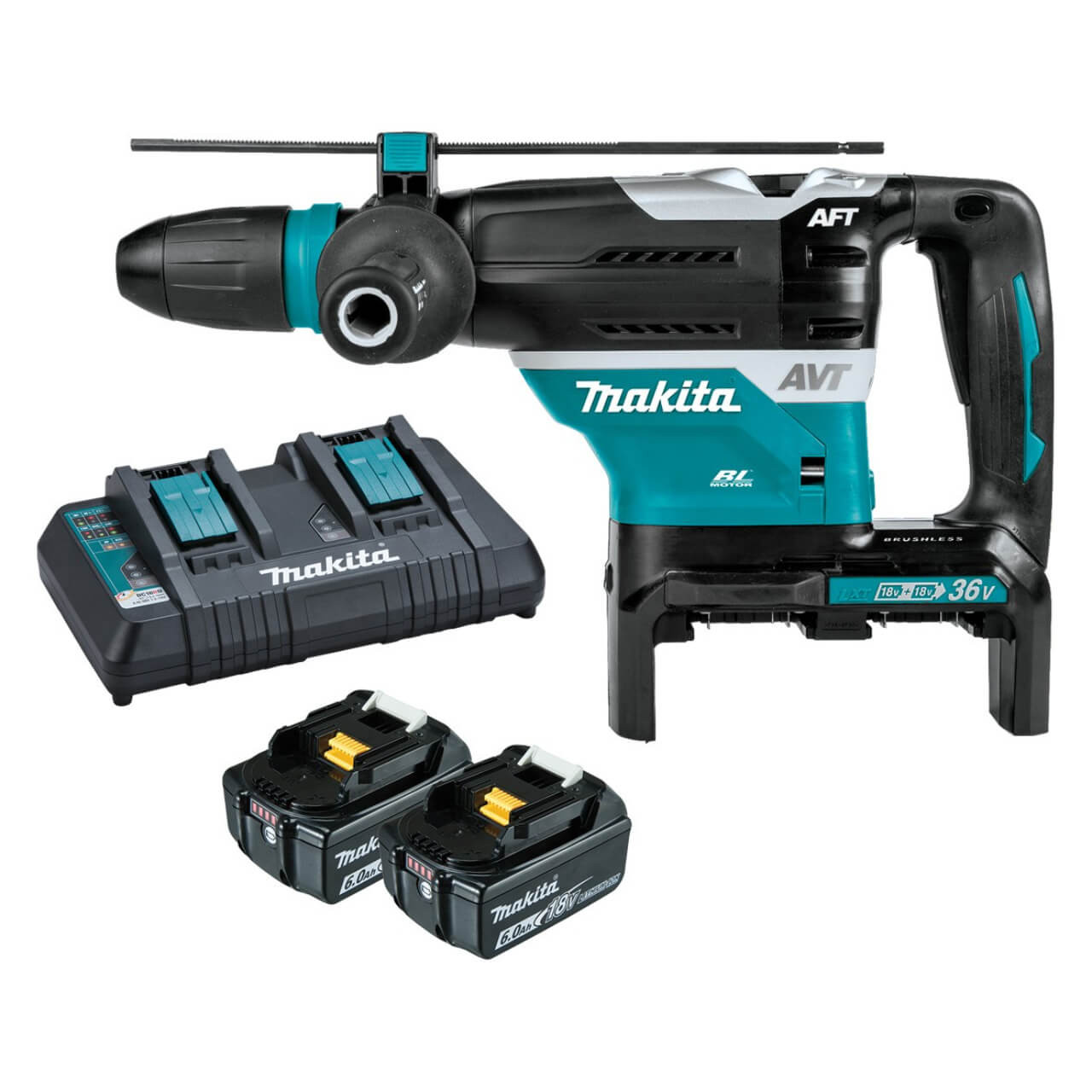 Makita 18Vx2 BRUSHLESS AWS* 40mm SDS Max Rotary Hammer Kit