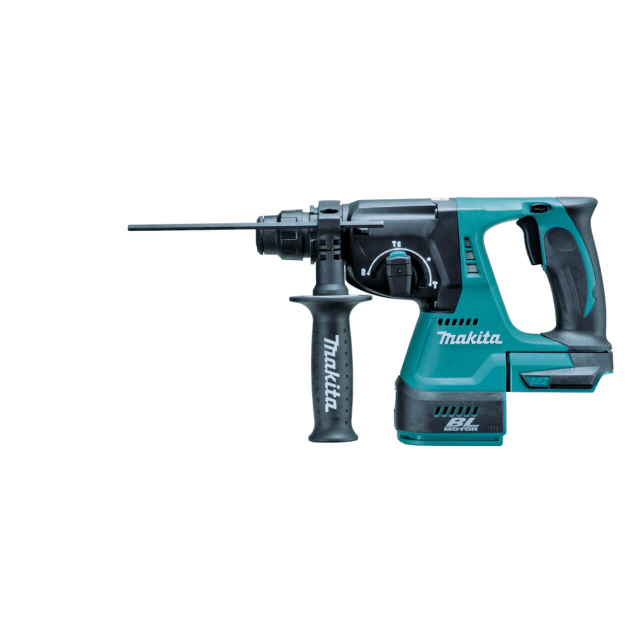 Makita 18V BRUSHLESS 24mm Rotary Hammer Kit - Includes 2 x 5.0Ah Batteries. Rapid Charger & Carry Case