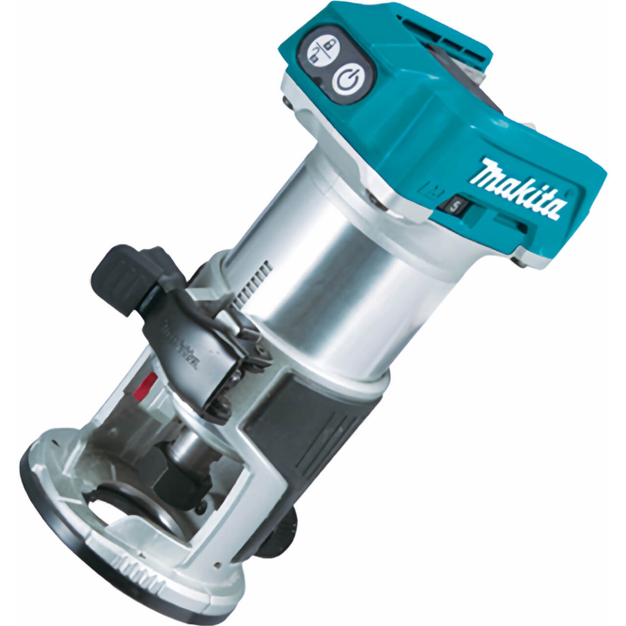Makita 18V BRUSHLESS Laminate Trimmer Kit - Includes 2 x 5.0Ah Batteries. Rapid Charger & MakPac Case