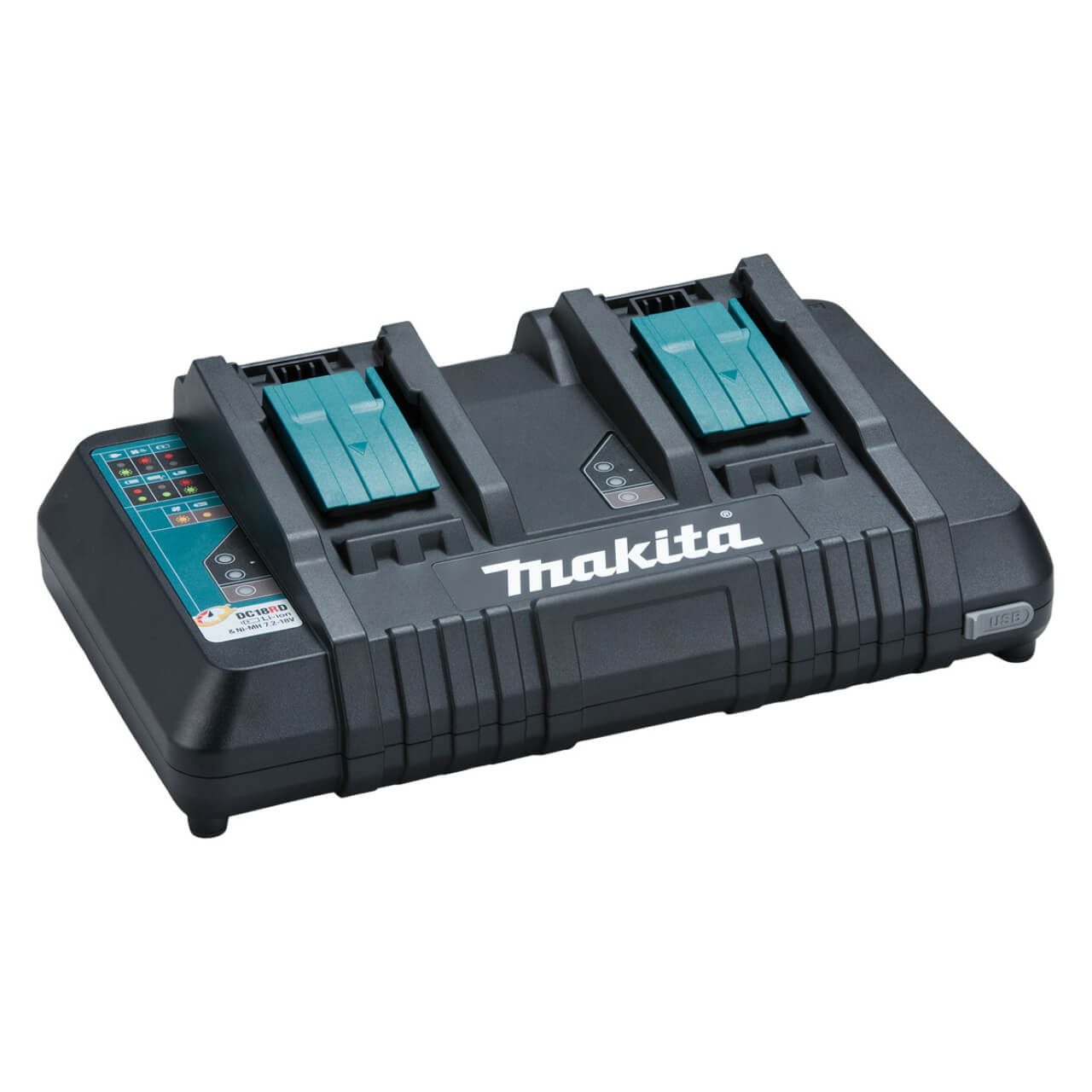 Makita 2 Piece BRUSHLESS Combo Kit - DGA900Z01K. DGA504Z. 2 x BL1850B & DC18RD & Carry Case