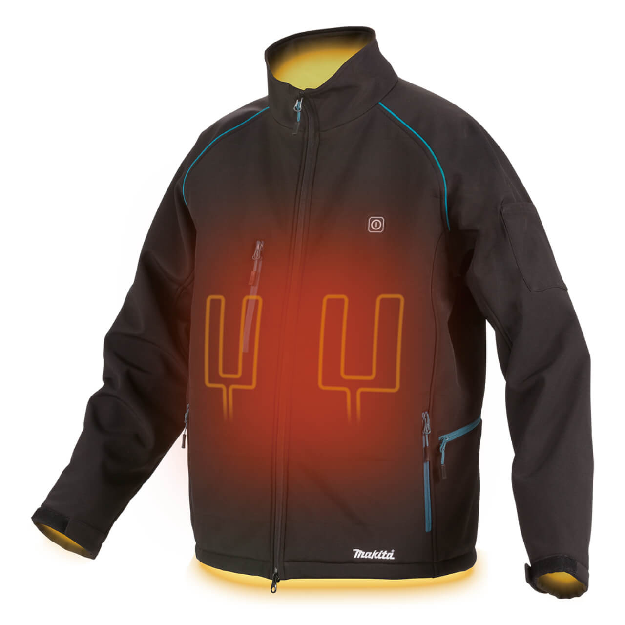 Makita 12V Max Black Heated Jacket (Large) - Tool Only