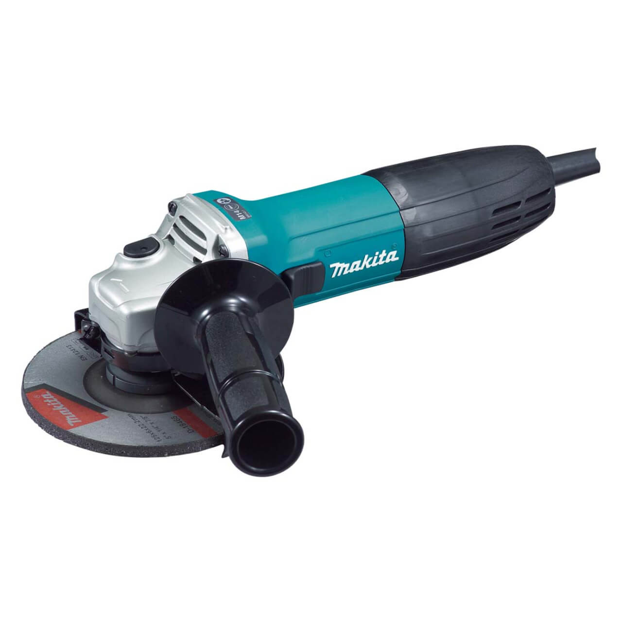 Makita 125mm (5”) Angle Grinder. 720W. 3x Grinding Discs. Case