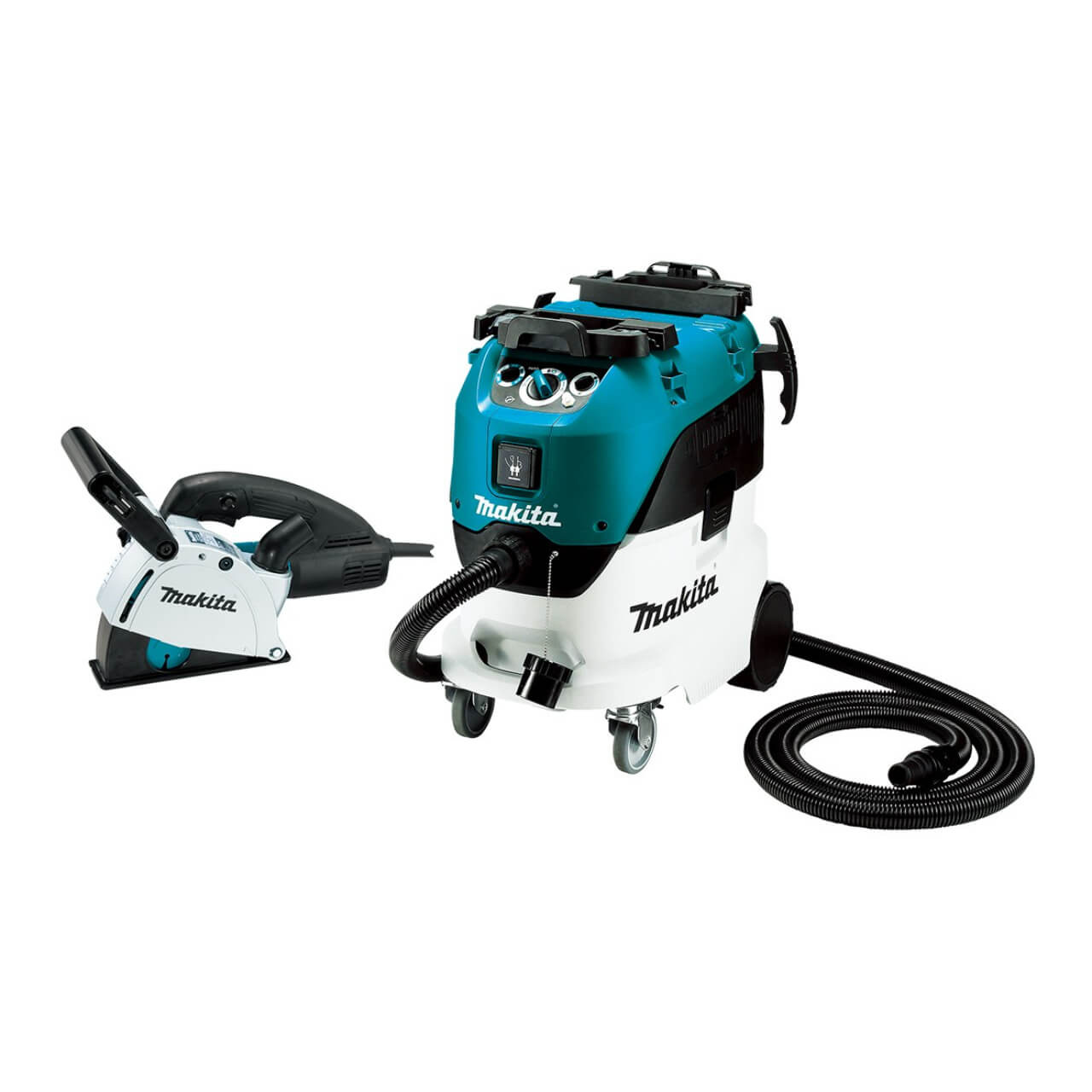 Makita 125mm (5”) Wall Chaser (SG1251J) & 42L Wet/Dry M-Class Vacuum (VC4210MX2) Combo