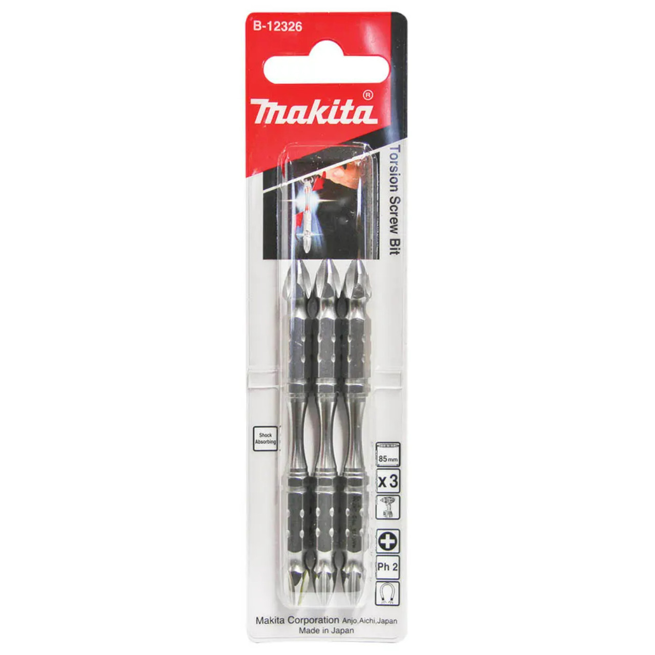 Makita Torsion Screw Bit 2-85 Din 3pcs