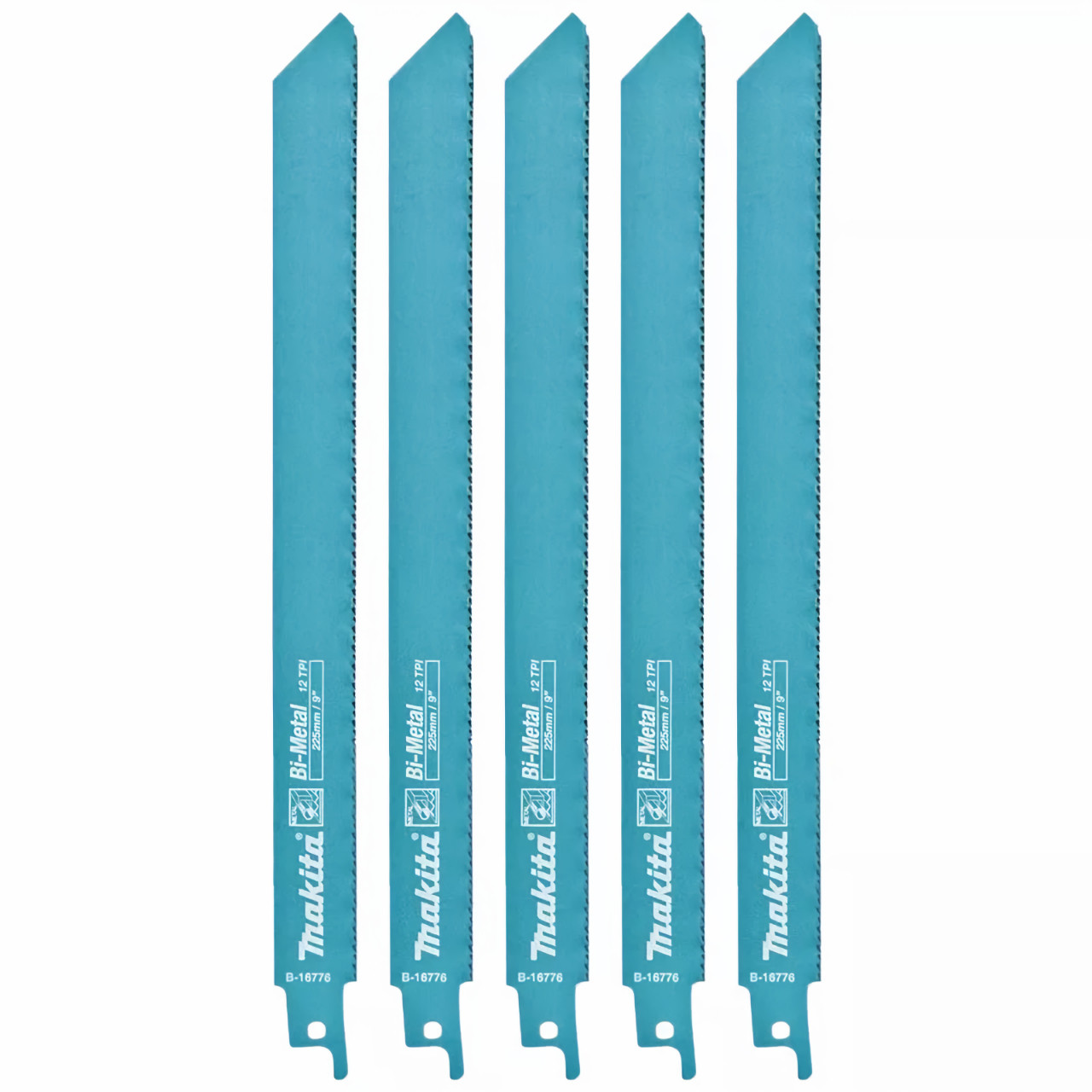 Makita Recipro Blade Bi-Metal Metal 225mm x 0.9mm x 14tpi 5pk