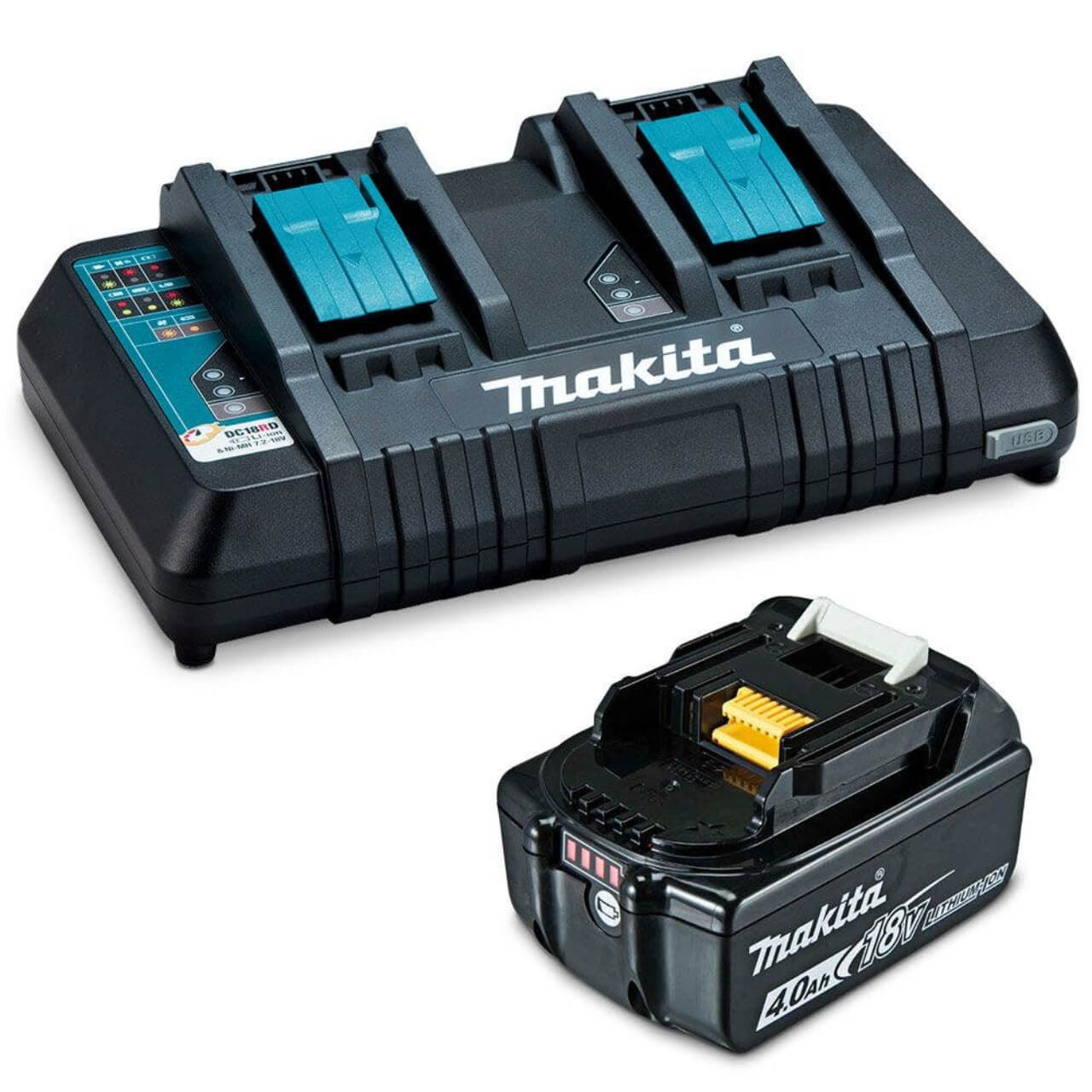 Makita 18V Rapid Battery BL1840B & Carger DC18RD Kit