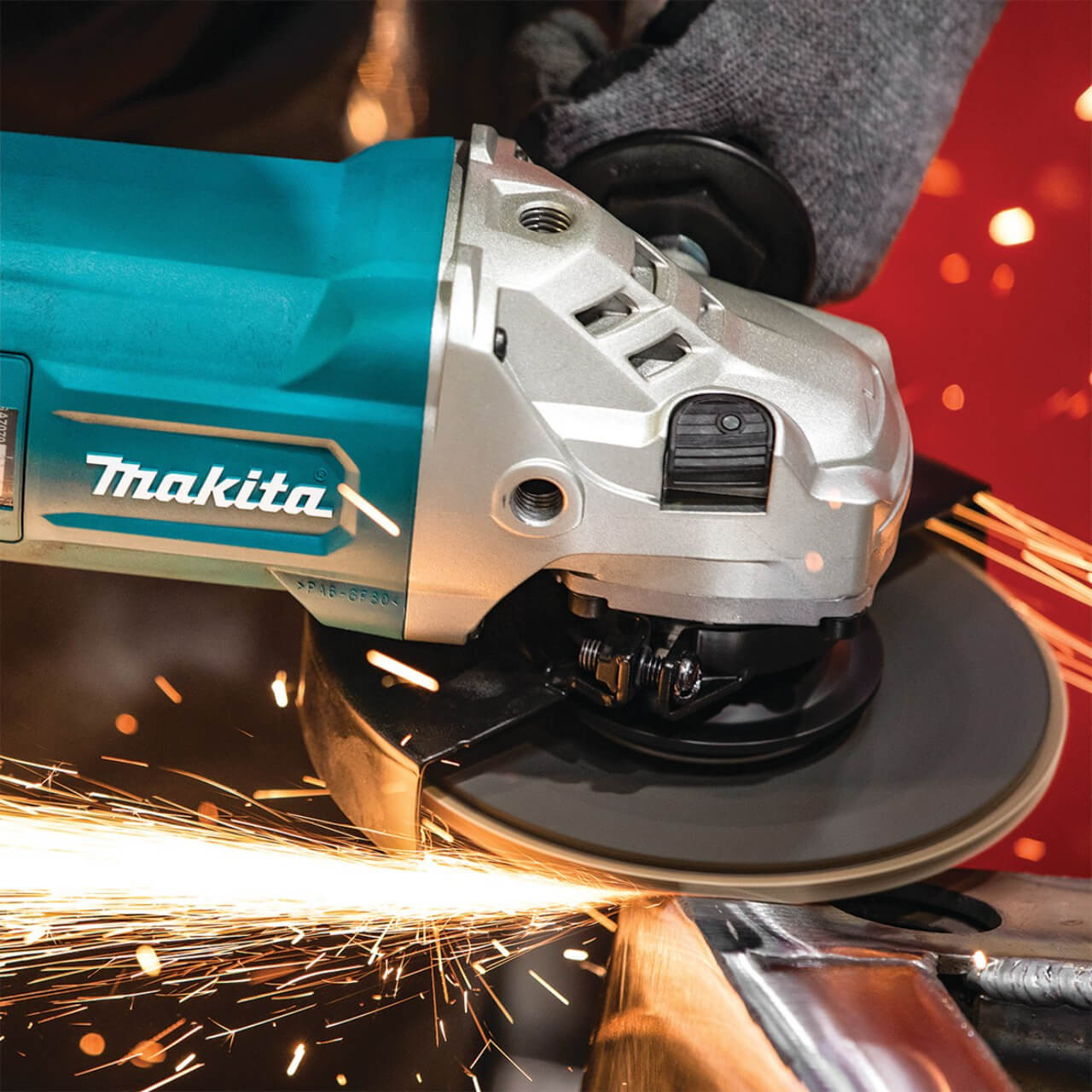 Makita 180mm / 7” Straight Handle Angle Grinder