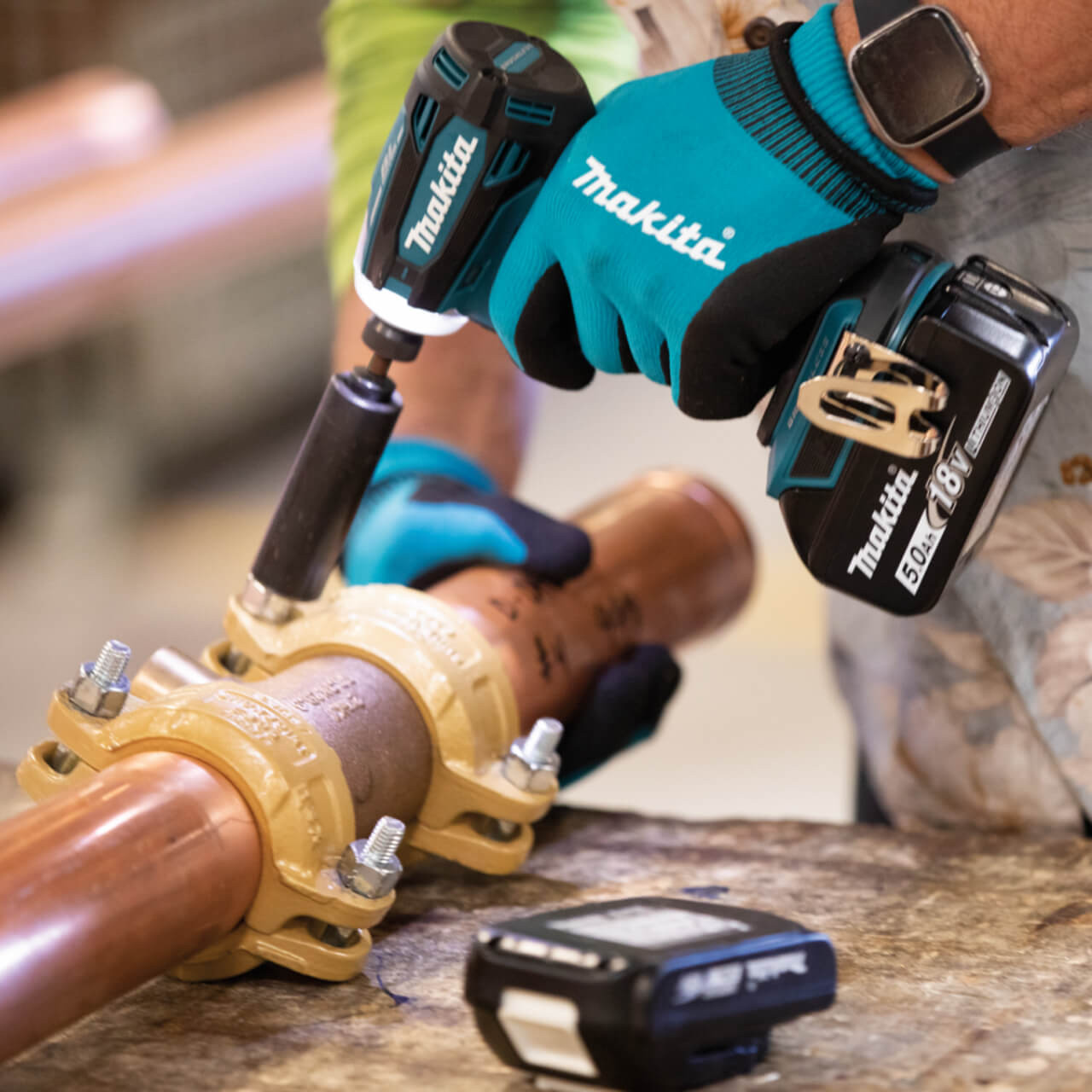 Makita 18V 5.0Ah Li-ion Cordless Brushless 4-Stage Impact Driver Combo Kit