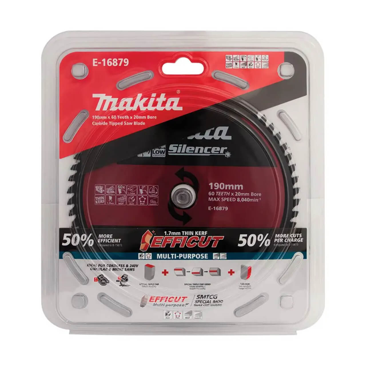 Makita E-06971 Sägeblatt – TCT, 216 Mm, 45 Zähne, Für Holz, Schnelles Schneiden