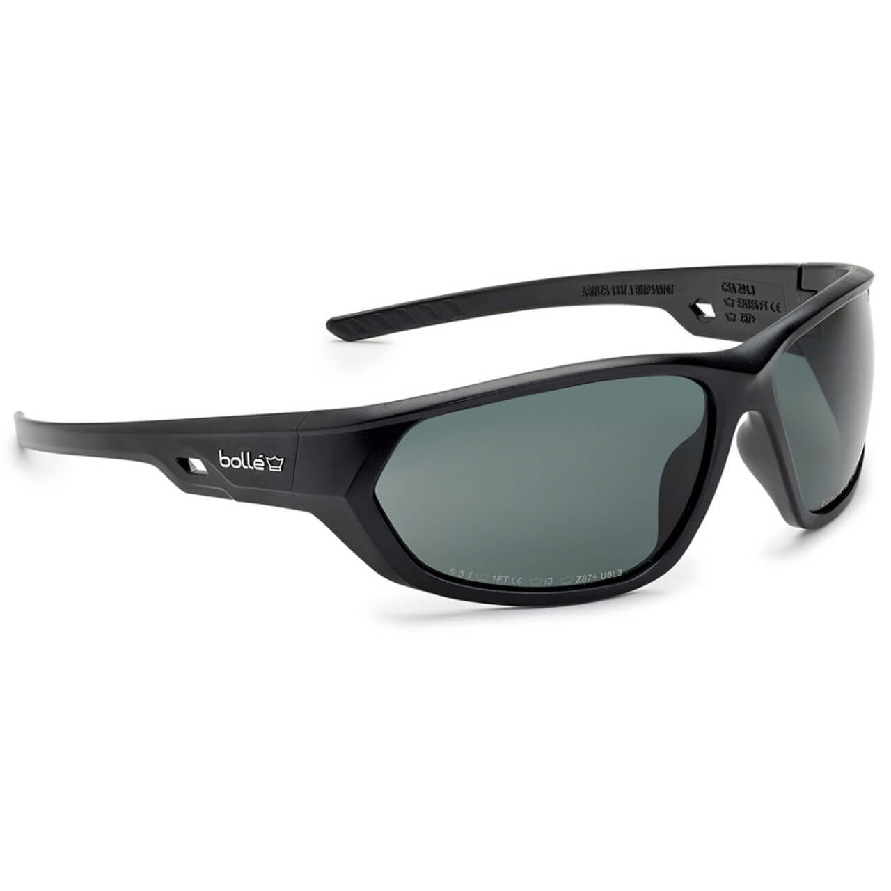 Bolle Komet Polarized PC AS Lens Black Frame Safety Spec C/W Soft Drawstring Pouch