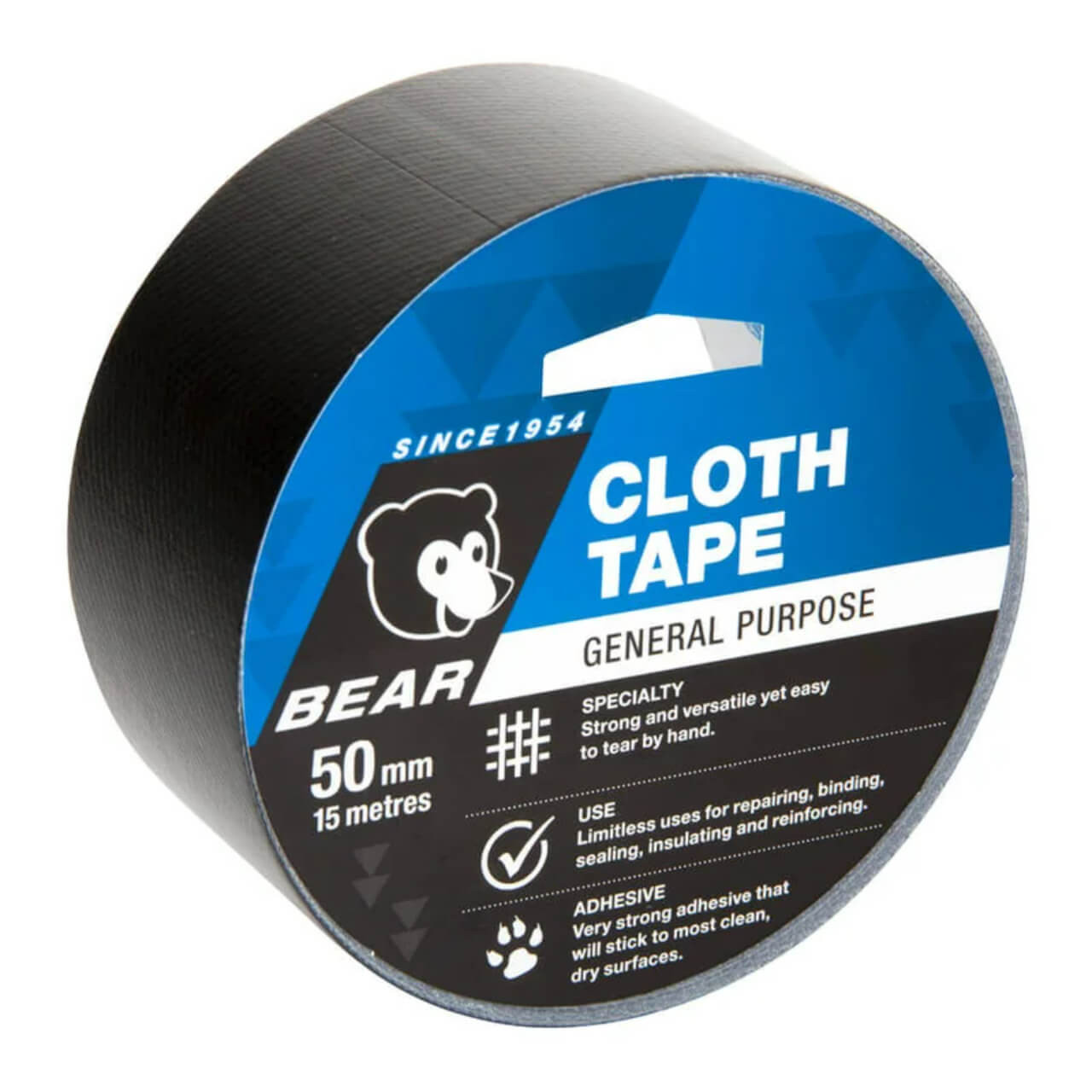 Bear Cloth Tape 50mm x 15m - Black