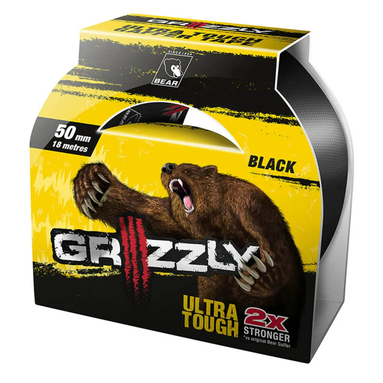 Tape Gafer Grizzly 50mm X 18m-Black