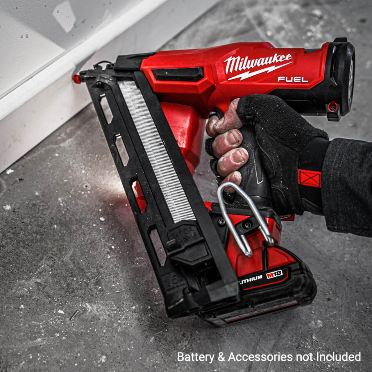 Milwaukee M18 Fuel Cordless 15 Gauge Angled Finish Nailer Skin Only Milwaukee M18 Fuel Cordless 15 Gauge Angled Finish Nailer Skin Only