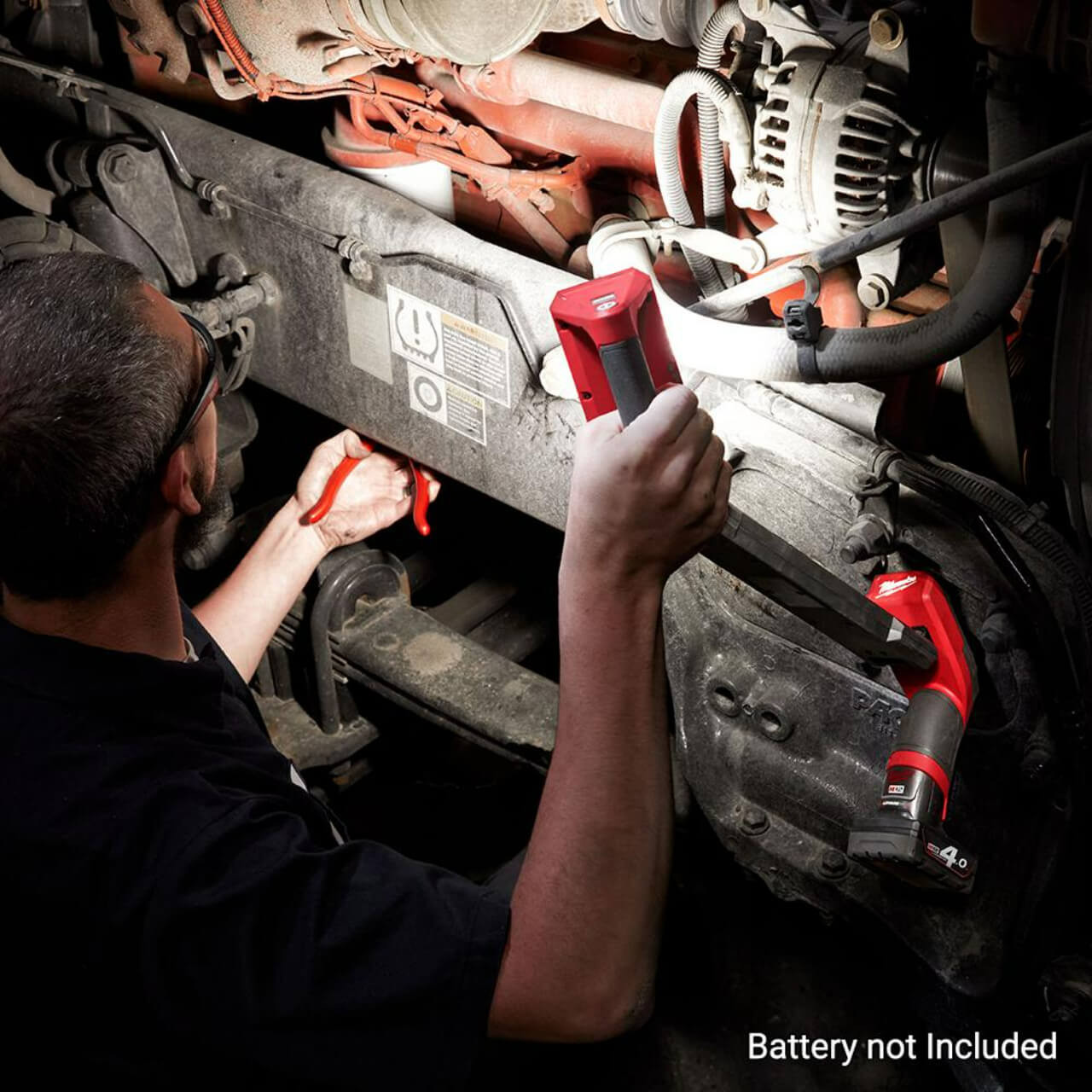 Milwaukee M12 Cordless LED Undercarriage Light Skin Only