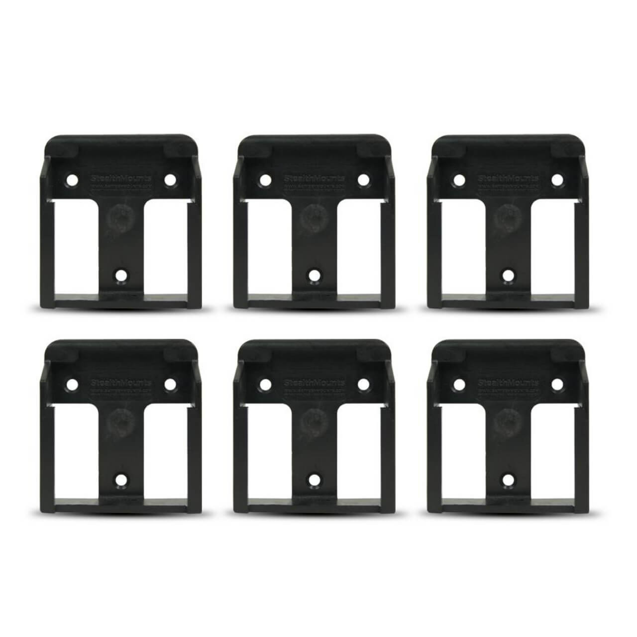 Tool Mounts Black Battery Mounts suit Makita 18V 6pk