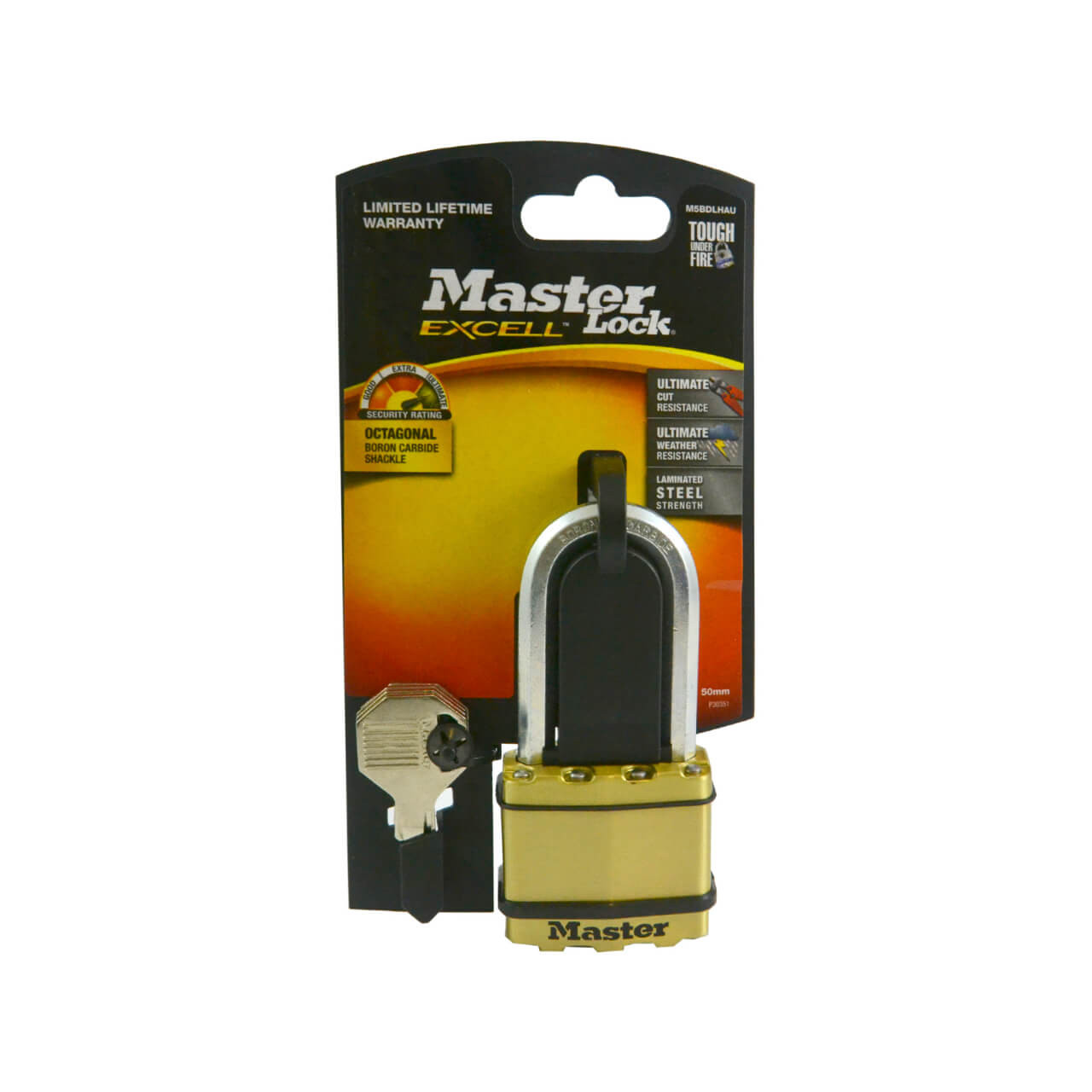 Master Lock Padlock Excell Laminated 50mm Long Shackle
