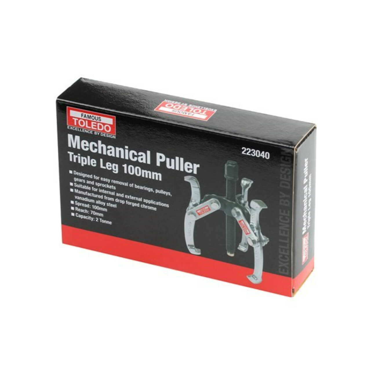 Toledo Mechanical Puller 3Leg 4In/100Mm