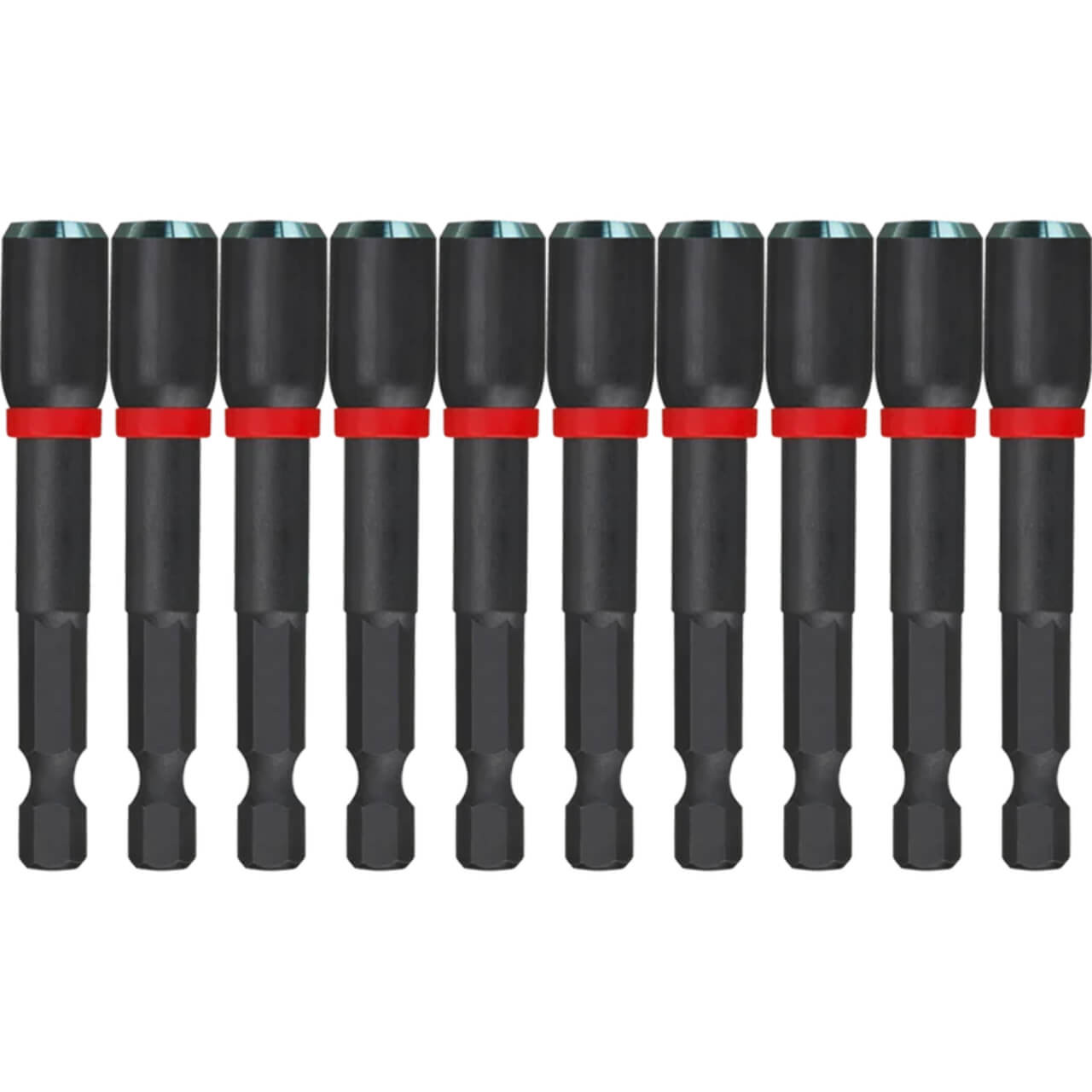 Milwaukee SHOCKWAVE 1/4x65mm (2-1/2”) Power Bit Magnetic Nutdriver 10pk