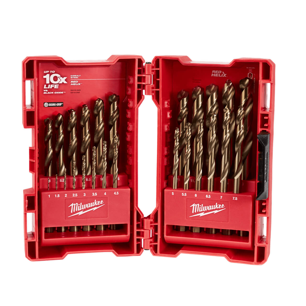 Milwaukee RED HELIX 1.0-13.0mm Cobalt Drill Bit Set 25pce