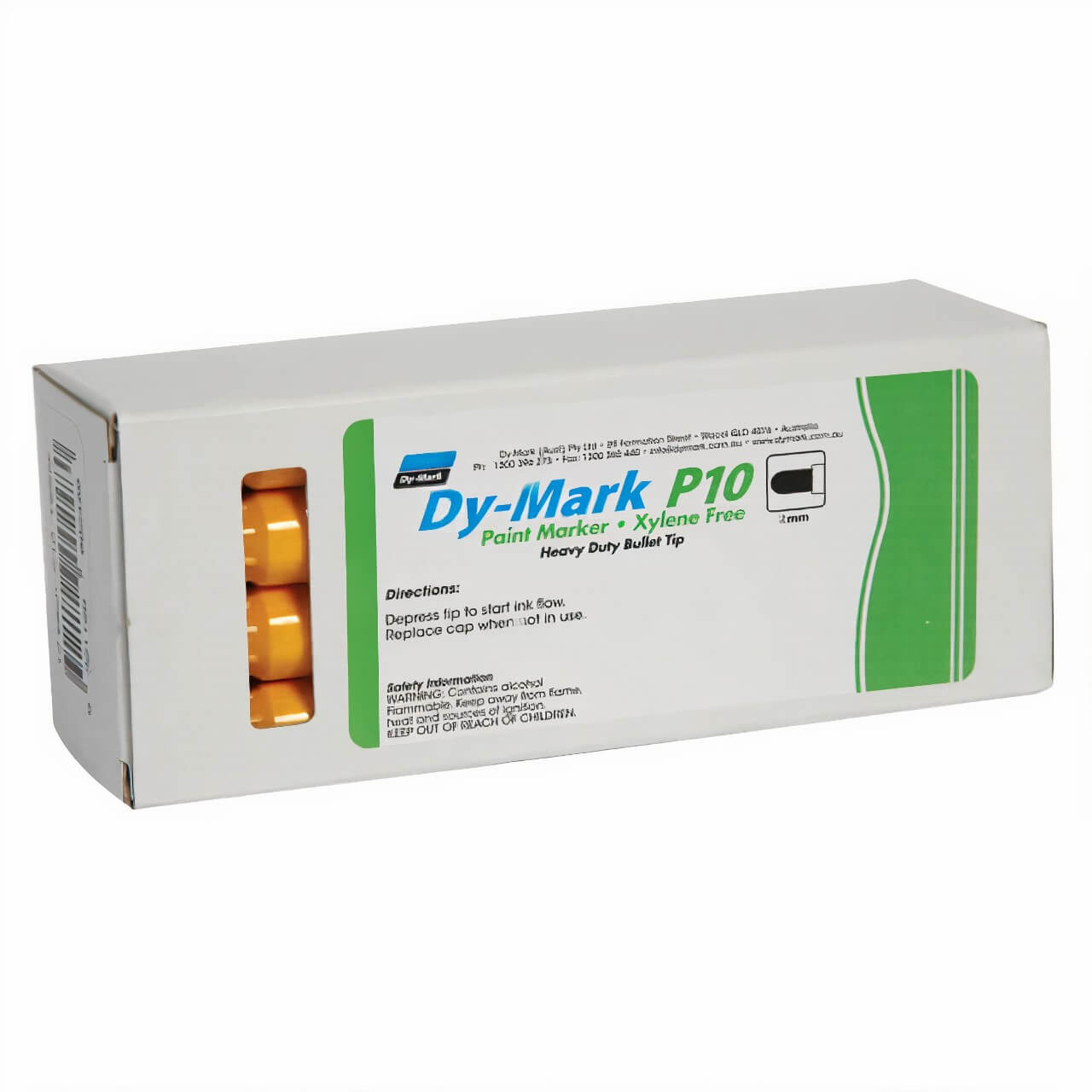 Dy-Mark P10 Paint Marker Yellow 12/pk