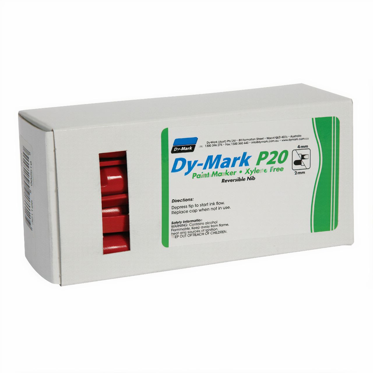 Dy-Mark P20 Paint Marker Red 12/pk